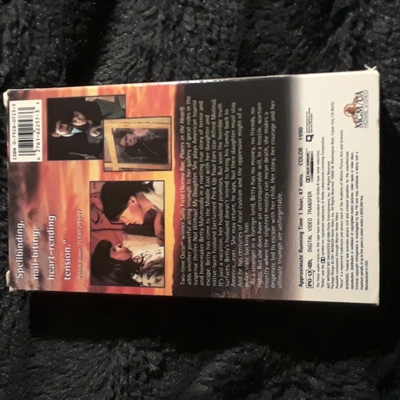 6/$15 Not without my daughter MGM home video VHS tape - Picture 2 of 5